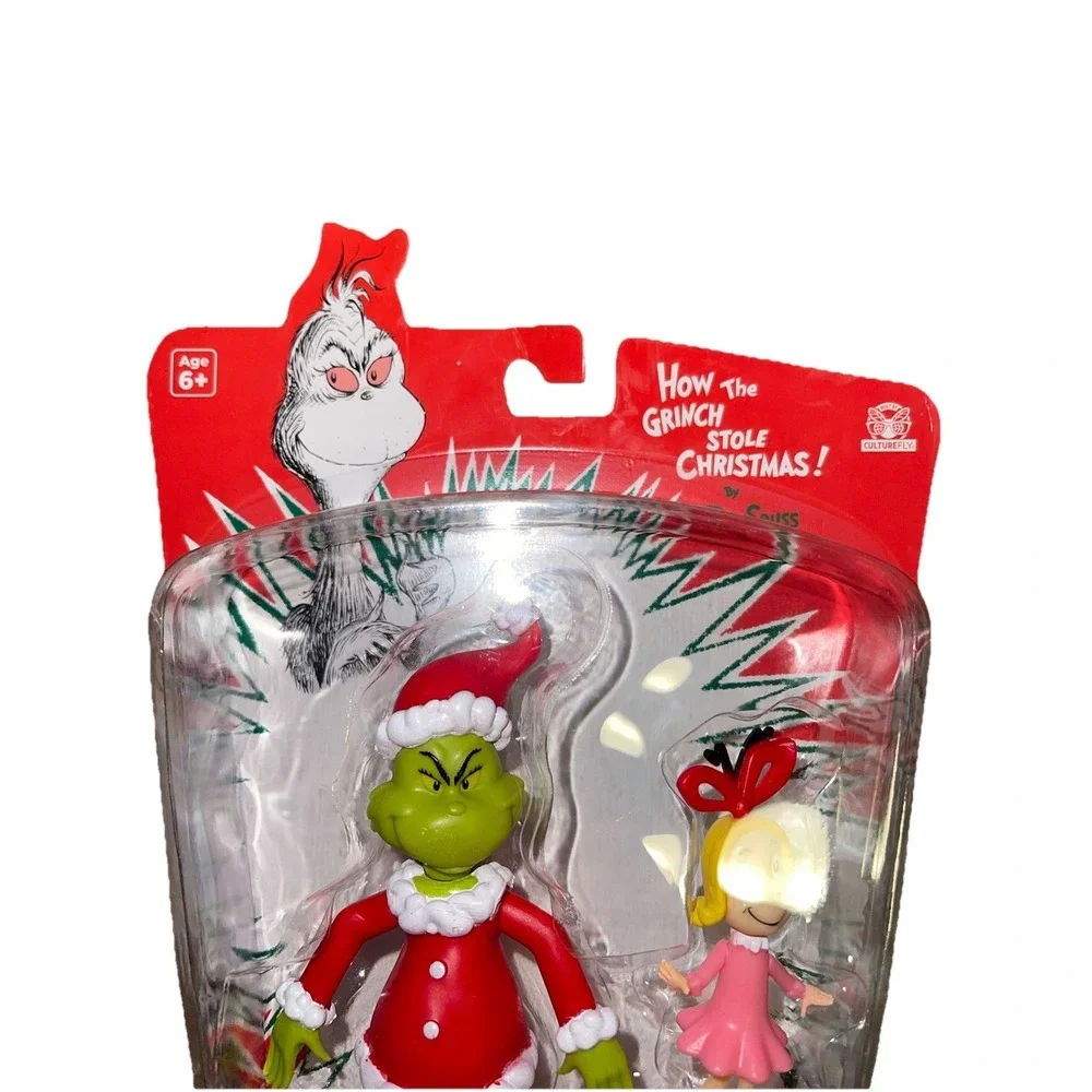 Culturefly How The Grinch Stole Christmas GRINCH & CINDY-LOU WHO Figures 2Pk